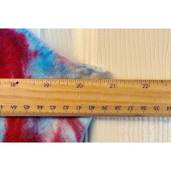 NWOT FLAX Tie Dye Spiral 100% Linen Shift Sleeveless Summer Dress Medium - Picture 7 of 7